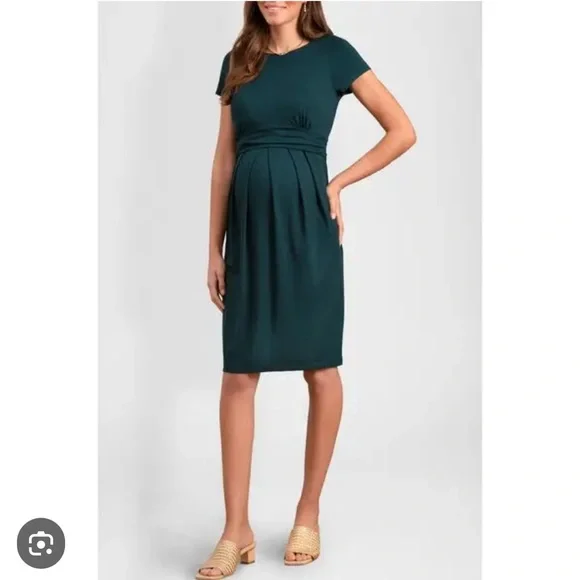 green emerald velvet dress Seraphine Emerald Green Maternity & Nursing Dress